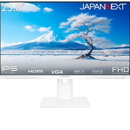 JN-IPS2381FHDR-HSP-W 23.8インチ フルHD 液晶モニター IPSパネル ホワイト筐体