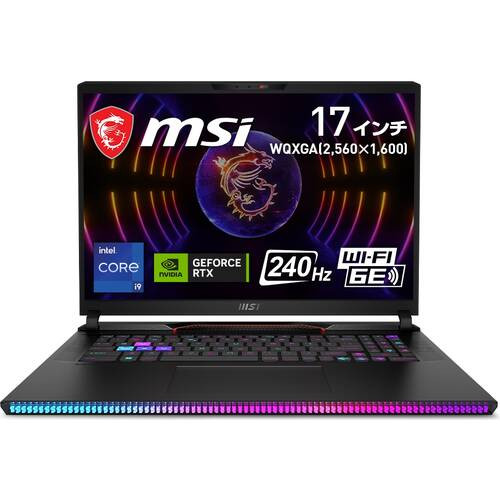 Raider-GE78HX-13VH-329JP　[ 17型 / WQXGA(240Hz) / i9-13950HX / RTX4080 / RAM:32GB / SSD:2TB / Windows 11 Home / コアブラック ]