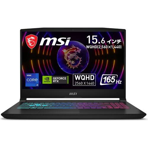Katana-15-B13VFK-879JP　Katana 15 B13V　[ 15.6型 / WQHD(165Hz) / i9-13900H / RTX4060 / RAM:32GB / SSD:1TB / Windows 11 Home / ブラック ]