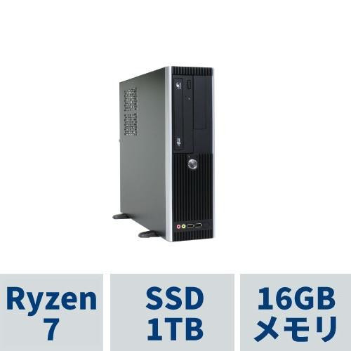 スリム型PC AeroSlim RS7A-A254B/CP1 Ryzen7 5700G /16GBメモリ /1TB SSD /DVDマルチドライブ