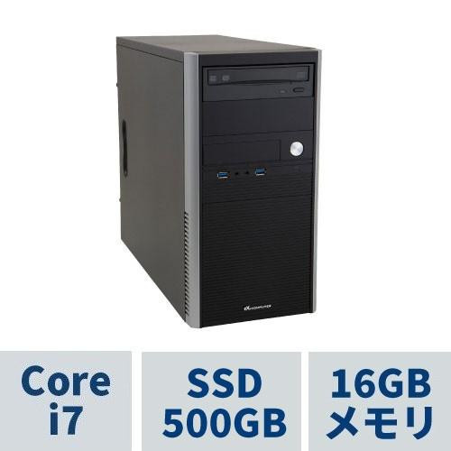 ミニタワーPC AeroStream RM7J-D241B/NT2 Corei7 /16GBメモリ /500GB SSD /DVDマルチドライブ /※0x12F適用済UEFI