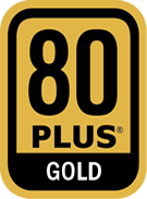 省エネに配慮した 80PLUS GOLD認定取得電源を採用しています