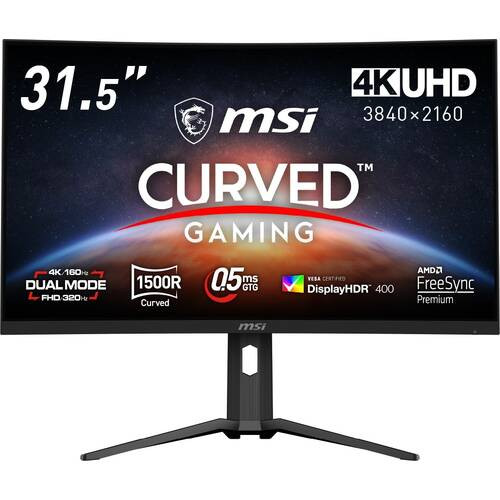 MAG 321CUPDF 31.5インチ ゲーミングモニター 4k 160Hz/FHD 320Hz 0.5ms RapidVAパネル