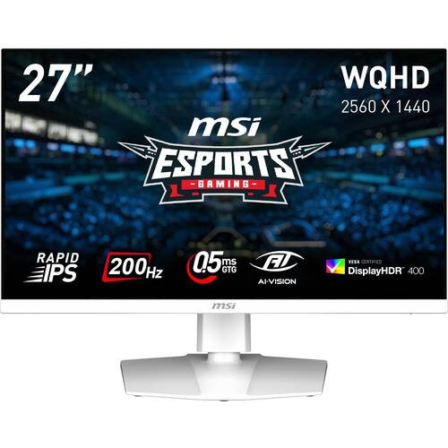 MAG 274QRFW E20 27インチ WQHD(2560x1440) ゲーミングモニター 200Hz 0.5ms(GTG) RapidIPS
