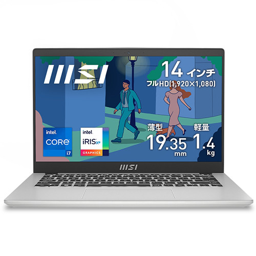 Modern-14-C12M-605JP [ 14型 / フルHD / i7-1255U / RAM:16GB / SSD:512GB / Windows 11 Home / アーバンシルバー ]