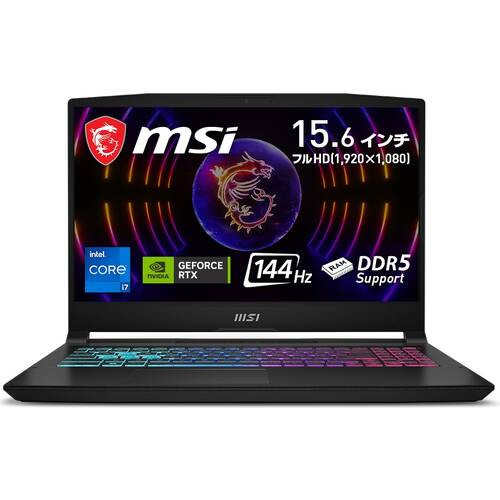 Katana-15-B12VGK-039JP [ 15.6型 / フルHD(144Hz) / i7-12650H / RTX4070 / RAM:16GB / SSD:1TB / Windows 11 Home / ブラック ]
