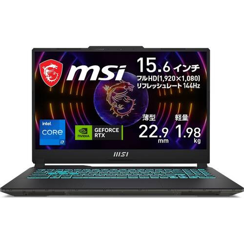 Cyborg-15-A12VF-859JP Cyborg 15 A12V [ 15.6型 / フルHD(144Hz) / i7-12650H / RTX4060 / RAM:16GB / SSD:512GB / Windows 11 Home / ブラック＆スケルトン ]