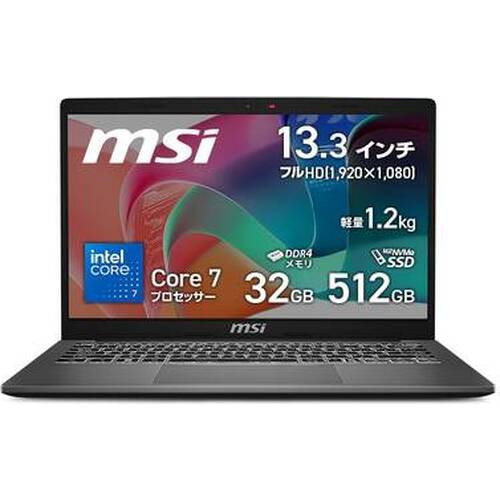 ノートPC Modern-13-F1MOG-5589JP [13.3型 /Core 7 150U /RAM:32GB /SSD:512GB /Windows 11 Home /プラチナグレイ]