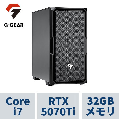 ゲーミングPC  GE7J-H256BH2/SP1 Corei7 /RTX5070Ti /32GBメモリ /1TB SSD /※0x12F適用済UEFI