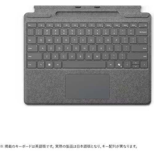Surface Pro キーボード（ペン収納付き/スリム ペン別売り） プラチナ 8XA-00256