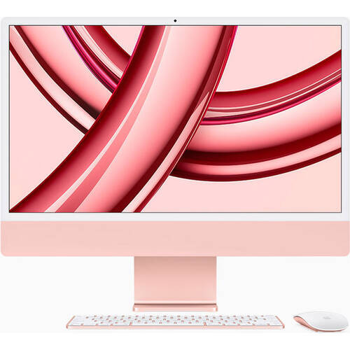 iMac 24 Retina 4.5K MQRD3J/A [ 24型 / 4480×2520 / Apple M3(8C/8G) / RAM:8GB / SSD:256GB / Mac OS / ピンク ]