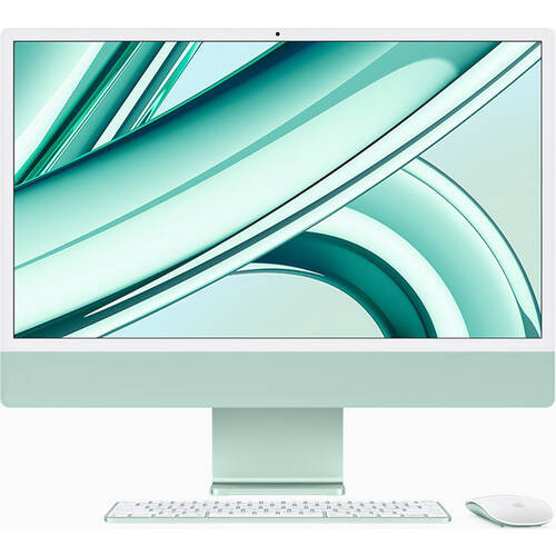 iMac 24 Retina 4.5K MQRP3J/A [ 24型 / 4480×2520 / Apple M3(8C/10G) / RAM:8GB / SSD:512GB / Mac OS / グリーン ]