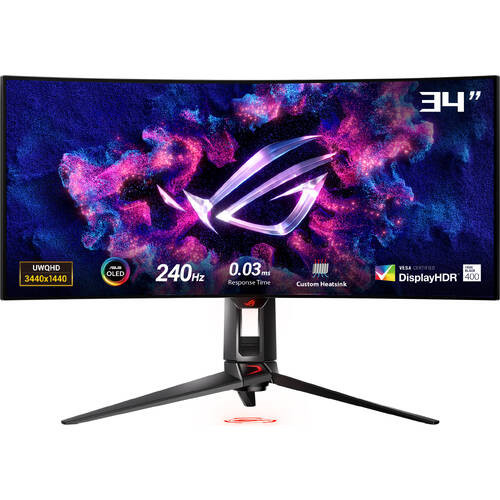 ROG Swift OLED PG34WCDM 34インチ ウルトラワイド(3440x1440) 240Hz 0.03ms(GTG) 800R湾曲OLED