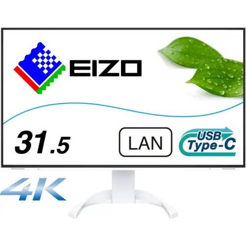 FlexScan EV3240X-WT 31.5インチ 4Kモニター IPSパネル TypeC給電対応